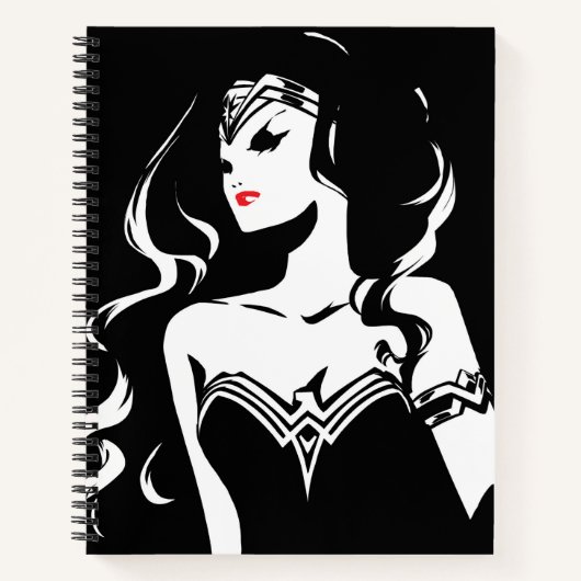 Justice League | Wonder Woman Noir Pop Art Notitieboek (Voorkant)