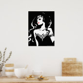 Justice League | Wonder Woman Noir Pop Art Poster (Keuken)
