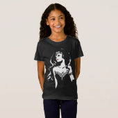 Justice League | Wonder Woman Noir Pop Art T-shirt (Voorkant volledig)