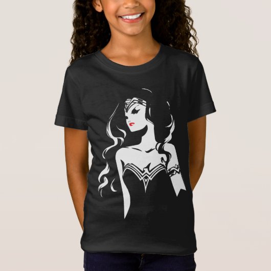 Justice League | Wonder Woman Noir Pop Art T-shirt (Voorkant)