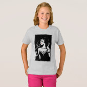 Justice League | Wonder Woman Noir Pop Art T-shirt (Voorkant volledig)