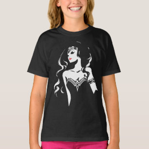 Justice League   Wonder Woman Noir Pop Art T-shirt
