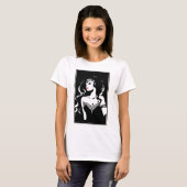 Justice League | Wonder Woman Noir Pop Art T-shirt (Voorkant volledig)