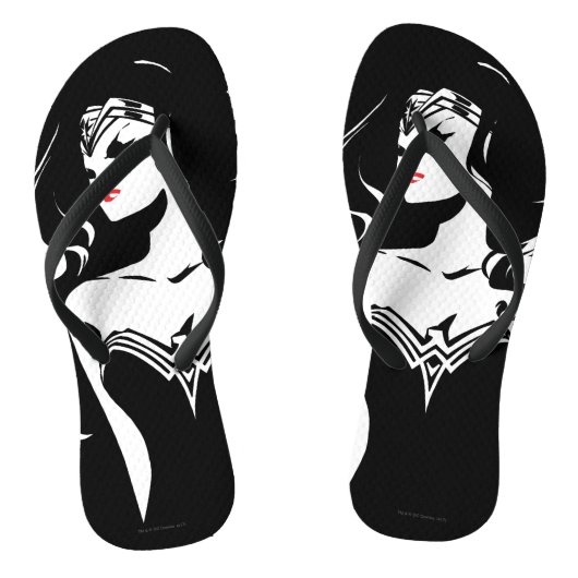 Justice League | Wonder Woman Noir Pop Art Teenslippers (Voetbed)