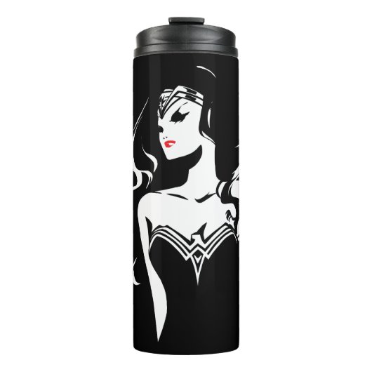 Justice League | Wonder Woman Noir Pop Art Thermosbeker (Voorkant)