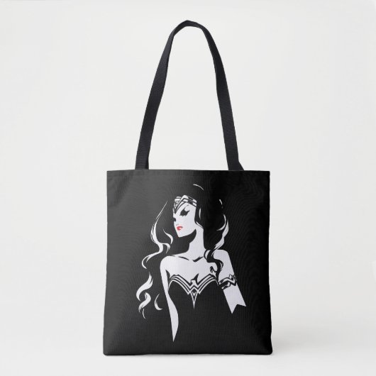 Justice League | Wonder Woman Noir Pop Art Tote Bag (Voorkant)
