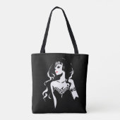 Justice League | Wonder Woman Noir Pop Art Tote Bag (Achterkant)