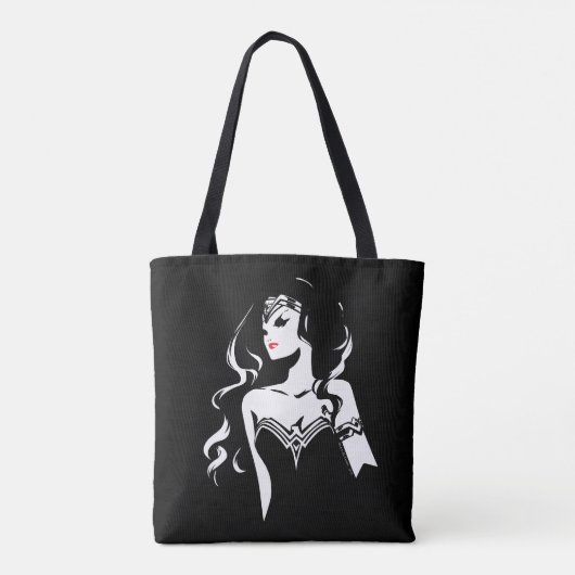 Justice League | Wonder Woman Noir Pop Art Tote Bag (Achterkant)