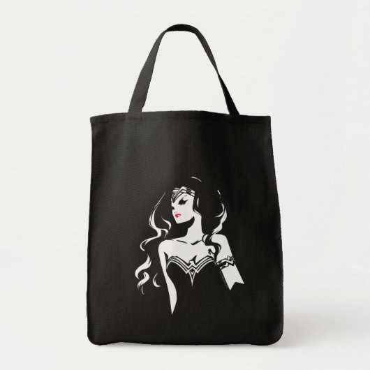 Justice League | Wonder Woman Noir Pop Art Tote Bag (Voorkant)