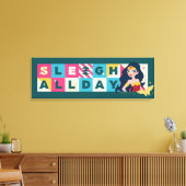Justice League Wonder Woman "Sleigh All Day" Canvas Afdruk (Insitu (Woonkamer))