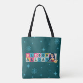 Justice League Wonder Woman "Sleigh All Day" Tote Bag (Achterkant)