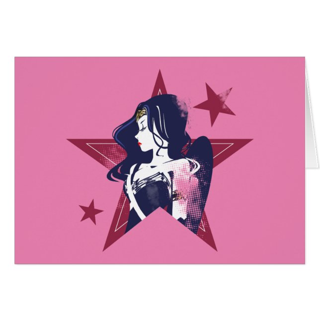 Justice League | Wonder Woman & Stars Pop Art (Voorkant Horizontaal)