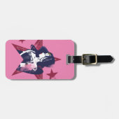 Justice League | Wonder Woman & Stars Pop Art Bagagelabel (Voorkant horizontaal)