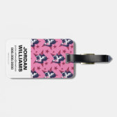 Justice League | Wonder Woman & Stars Pop Art Bagagelabel (Achterkant horizontaal)