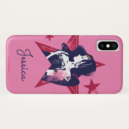 Justice League | Wonder Woman & Stars Pop Art Case-Mate iPhone Case (Achterkant (horizontaal))