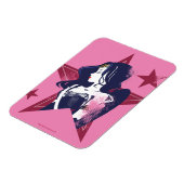 Justice League | Wonder Woman & Stars Pop Art Magneet (Linkerzijde)