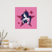 Justice League | Wonder Woman & Stars Pop Art Poster (Keuken)
