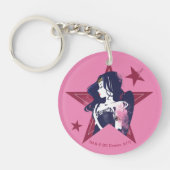 Justice League | Wonder Woman & Stars Pop Art Sleutelhanger (Voorkant)