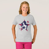 Justice League | Wonder Woman & Stars Pop Art T-shirt (Voorkant volledig)