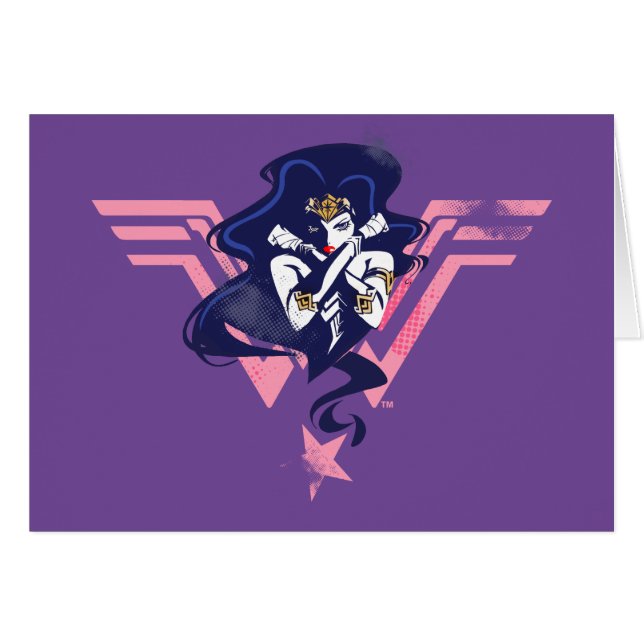 Justice League | Wonder Woman & Symbol Pop Art (Voorkant Horizontaal)