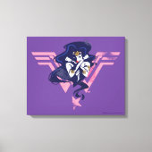 Justice League | Wonder Woman & Symbol Pop Art Canvas Afdruk (Voorkant)