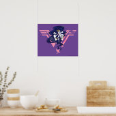 Justice League | Wonder Woman & Symbol Pop Art Poster (Keuken)