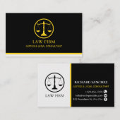 Justice & Legal Consultant – authoritative and pol Visitekaartje (Voorkant / Achterkant)
