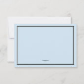 Justice Scale Afstuderen Blauw Hartelijk dank Bedankkaart (Achterkant)