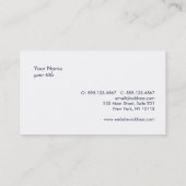 Justice Scale Attorney at Law Visitekaartje (Achterkant)