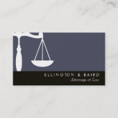 Justice Scale Attorney at Law Visitekaartje (Voorkant)