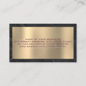 Justice Scale | Goud en marmer Visitekaartje (Achterkant)