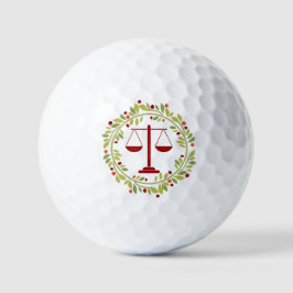 Justice Scale Holly Wreate kerstFeestdagen Golfballen