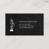 Justice Scale Marble Visitekaartje (Achterkant)