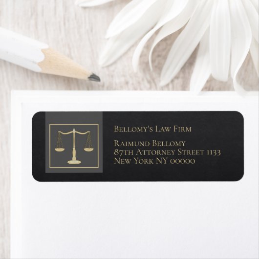 Justice Scale Return Address Labels (Insitu)
