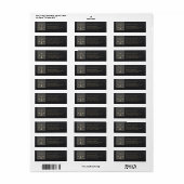 Justice Scale Return Address Labels (Full Sheet)