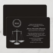 Justice Scale & Wreatlaw School Afstuderen IV Kaart (Voorkant / Achterkant)