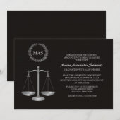 Justice Scale & Wreatlaw School Afstuderen IV Kaart (Voorkant / Achterkant)