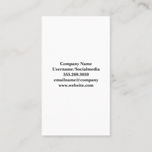 Justice Scales | advocaat Afsprakenkaartje (Achterkant)