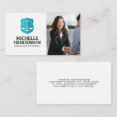 Justice Scales | advocaat | Verkoper Visitekaartje (Voorkant / Achterkant)