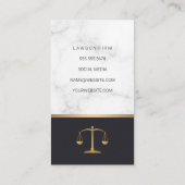 Justice Scales | advocaat | wet pointment card Afsprakenkaartje (Achterkant)