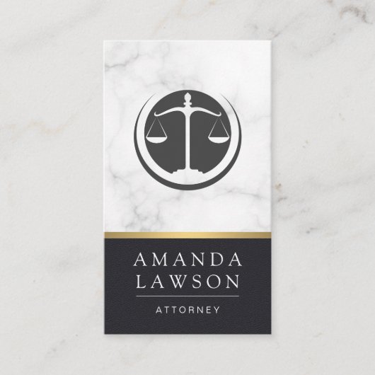 Justice Scales | advocaat | wet pointment card Afsprakenkaartje (Voorkant)