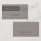 Justice Scales Attorney Lawyer Visitekaartjes (Voorkant / Achterkant)