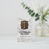 Justice Scales Graphic | Lawyer Afsprakenkaartje (Staand voorkant)