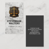 Justice Scales Graphic | Lawyer Afsprakenkaartje (Voorkant / Achterkant)