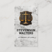 Justice Scales Graphic | Lawyer Afsprakenkaartje (Voorkant)