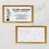 Justice Scales | marmer Visitekaartje (Voorkant / Achterkant)