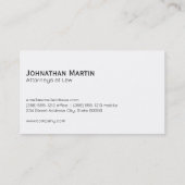 Justice Scales | Marmeren achtergrond | wettelijk Visitekaartje (Achterkant)