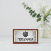 Justice Scales | Wet gegraveerde plaque Logo Visitekaartje (Staand voorkant)