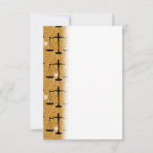 Justice Symbol Balanced Scales Golden Glitter Bedankkaart (Voorkant)