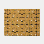 Justice Symbol Balanced Scales Golden Glitter Deurmat (Voorkant)